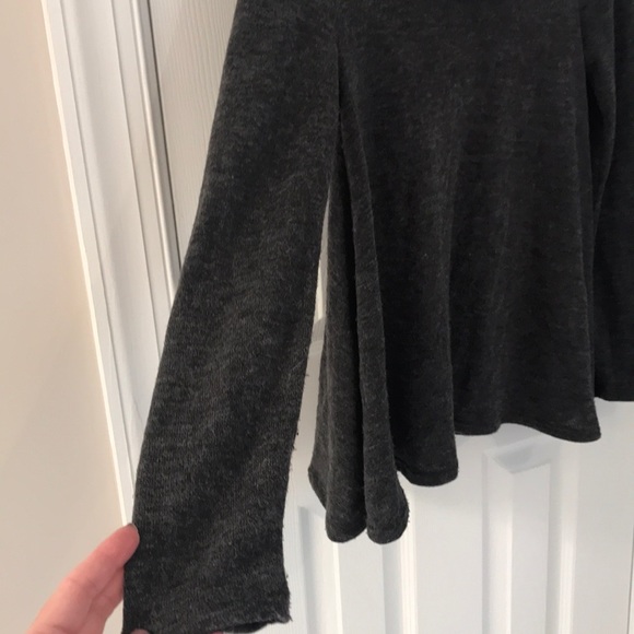 Dark grey cowl neck swing sweater - Picture 4 of 6